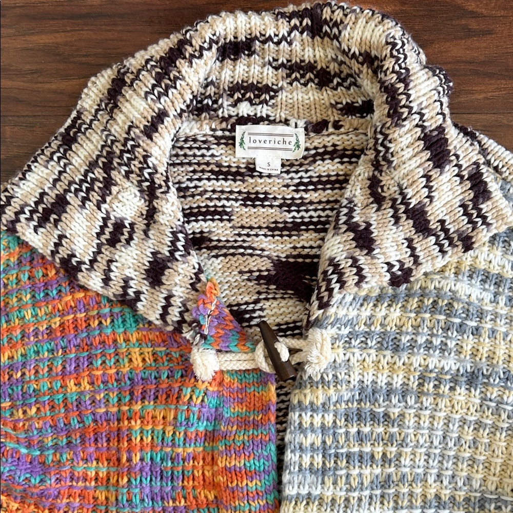 Love Riche Colorful Patchwork Cardigan - Picture 3 of 5